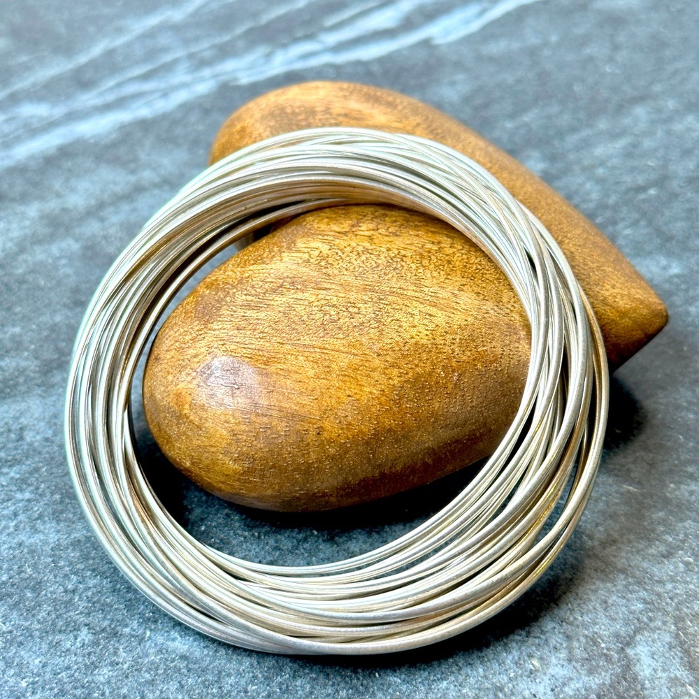 Silpada Designs .925 Sterling Silver 21 Bangle Bracelet